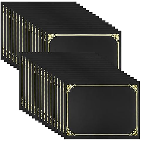 SUNEE Black Certificate Holders Cover