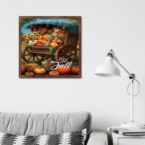 Plaque murale Hello Fall en bois pour une ambiance cocooning