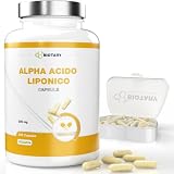 Acido alfa lipoico 200 capsule 600 mg di ALA pura alta biodisponibilità