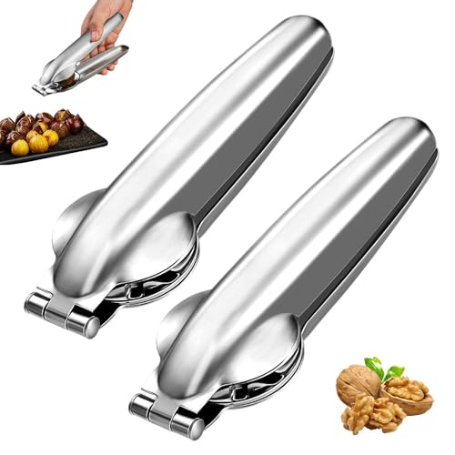 Stainless Steel Chestnut Cutter Tool, Kitchen Peeler Clip for Chestnuts (2)
