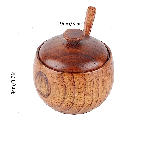 Hapivida Wood Salt Box Spice Jar - Image 2