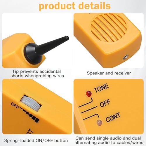Durchgangsprüfer, Kabelsucher und Tongenerator, Netzwerkleitungssucher, Störungsfreier Multifunktions-Leitungssucher, Leitungssucher und Test des Durchgangs von Telefonleitungen