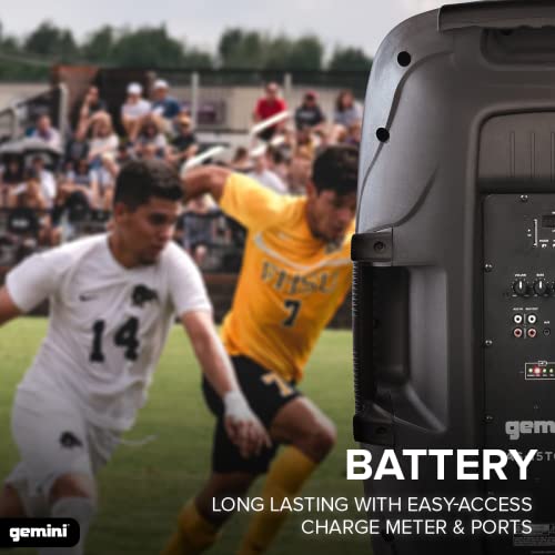 Gemini Sound As-15Togo Active 2000 Watts 15" Inch Woofer Wireless Battery Powered Portable Stand Mountable Bluetooth Rollable Pa Tailgating Speaker Dj Booth Monitor On Wheels #TOP2