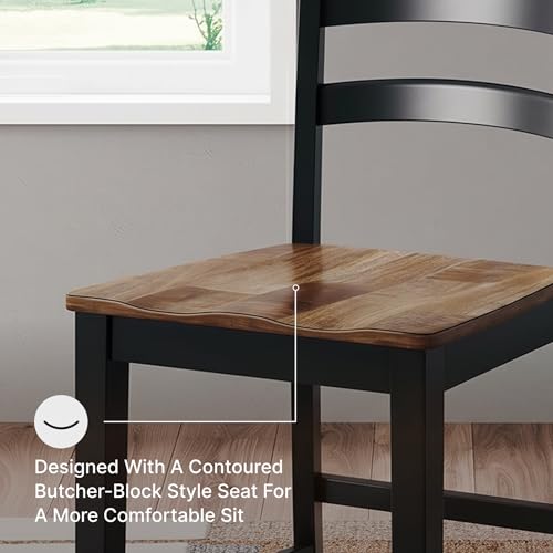 Signature Design by Ashley Counter Height Barstool, Set of 2, Brown/Black - image 5