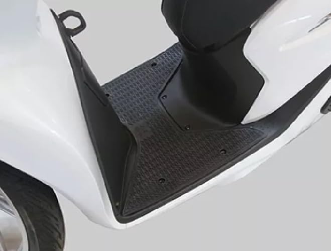 Tappeto Tappetino in gomma Pedana Poggiapiedi Nero FACO compatibile con Honda SH 350 2020 2021 2022 2023 2024 2025 con viteria inclusa