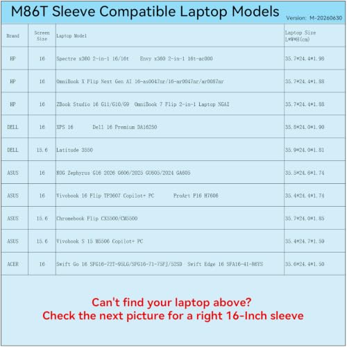Image of Smatree M86TP Hard Protective Laptop Case for 16 inch HP /ASUS /DELL /ACER | Compatible for HP OmniBook 7 /X Flip /Envy, ASUS ProArt P16 /ROG Zephyrus /Vivobook, DELL 16 /XPS 16, ACER Swift, Pink(X8285TP)