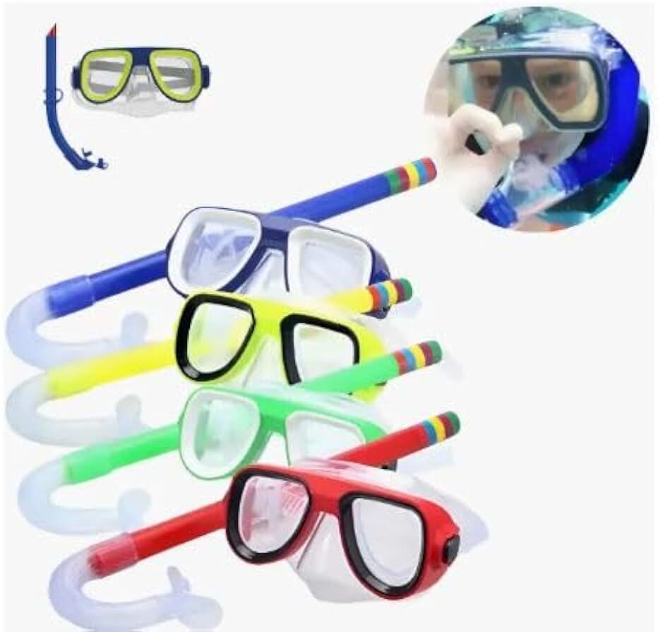 Kit Mergulho Infantil Juvenil Adulto Com Máscara + Snorkel