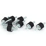 Uxcell a16032800ux0992 M6 Thread 20x15mm Rubber Shock Absorber Vibration Isolator Mounts (Pack of 8)