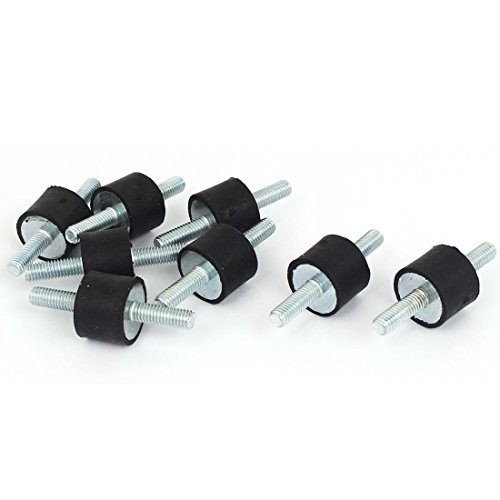 uxcell M6 Thread 20x15mm Rubber Shock Absorber Vibration Isolator Mounts (Pack of 8)