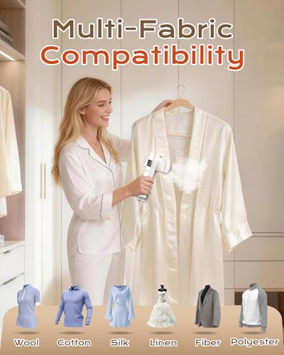 image for Dovety Steamer for Clothes, Portable Handheld Travel Steamer, Clothing