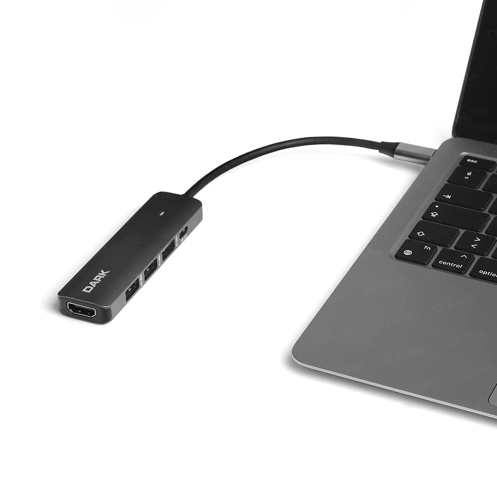 Dark USB 3.1 Gen1 Type-C 5 in 1 HDMI/USB 3.0 - USB 2.0 / USB-C