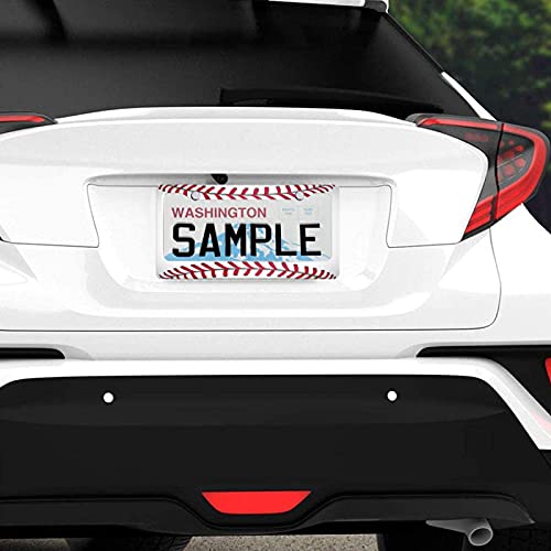 Baseball License Plate Frame Novelty Personalized Car Tag Holder 2 Holes Aluminum License Plate Covers With Screw Caps Car Accessories For Men Women #TOP6