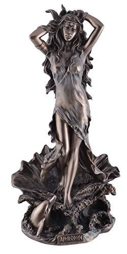 Veronese 708-7753 Figura Afrodita Diosa de la Belleza Escultura Bronceada 29 cm Multicolor
