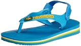 Havaianas Baby Brasil Logo, Unisex-Kinder Zehentrenner, Türkis 0212, 22 EU (20 Brazilian)