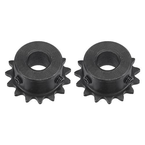Pignon de chaîne 15 dents haute résistance avec pas 1/4" pour transmission stable et fluide