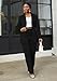 HuiSiFang Women's Pants Suits 2 Piece Blazer Set Dressy Work Office Professional Business Casual Outfits Black