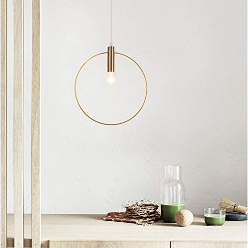 Lámpara de techo dorada que ilumina pasillos oscuros con altura ajustable E14 de metal 6