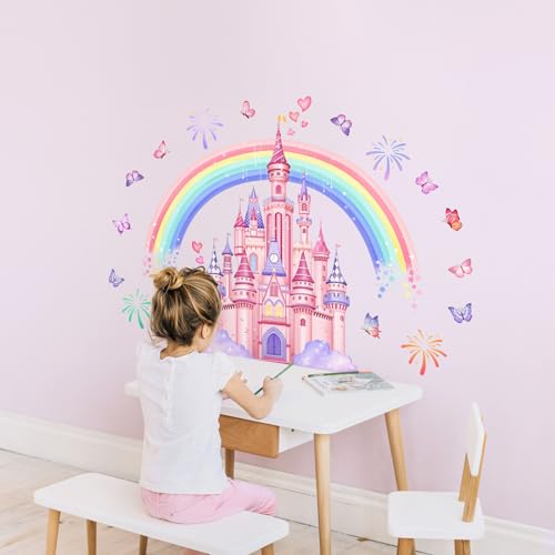 Vinilos Decorativos Castillo Arcoíris para Pared miniatura 4