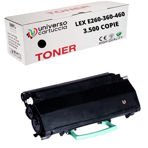 Tóner compatible, para Lexmark E260A11E, LEXMARK OPTRA E260 E260D E260DN E360D E360DN E460DN/W E462DTN 3.500 , Universocartuccia®