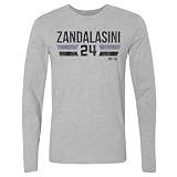 500 LEVEL Cecilia Zandalasini Golden State Font Long Sleeve Shirt (Heather Gray, Small)