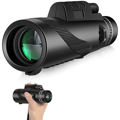 Image of Styxon 80 X 100 Outdoor Portable Monocular Telescope for Watching Hunting Camping Travel Scenery Outdoor, Camping, Sighting | 15.0 x 5.2 x 4.2 cm | Black