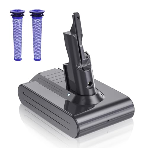 Image of 7000mAh for Dyson V7 Battery Replacement, 21.6V Li-ion SV11 Battery Compatible with Dyson V9 Animal /Motorhead /Trigger /Absolute /Fluffy /Allergy Cordless Vacuum Batteries, Comes with Accessories