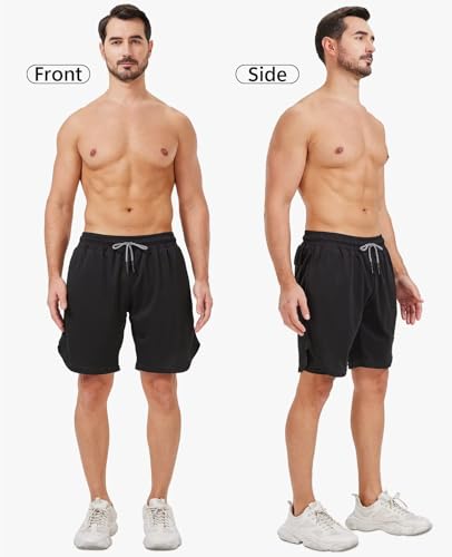 3 Pack Men's 2 In1 Gym Shorts Men with Pockets 7 inch Workout Shorts Men Running Shorts with Liner&Towel Loop2