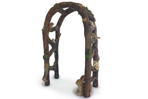 Miniature Fairy Garden Wooden Arbor Arch