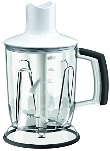 Braun Minipimer MQ40 - Accesorio picadora, 1.25 l, color blanco