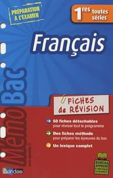 Paperback MEMOBAC FICHES DE REVISIONS FRANCAIS 1RES TOUTES SERIES [French] Book