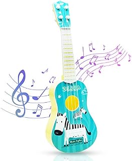 Ynanimery Kids Guitar, Toddler Ukulele - 14.2*4.3*1.4 inch Ukulele Guitar Musical Instrument, Learning Educational Toys for Toddlers Boys Girls Age 3 4 5 6 7 8 9, Blue