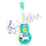 No-branded Kids Toys Classical Ukuleles Guitar Rhyme Developmental Musical Instrument Educational Learning Toy for Beginners Toddlers Girls Boys - Green