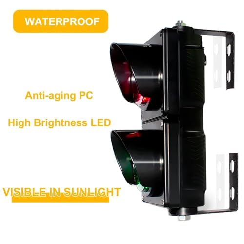 Feux de circulation rouge vert LED 100mm avec télécommande pour quai