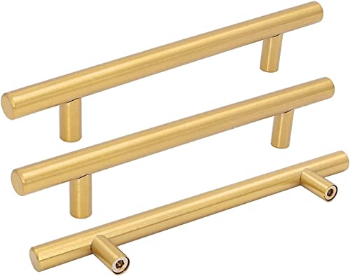 goldenwarm 15x Möbelknopf Silber Türknopf Edelstahl Türgriffe Küche Stangenknöpfe Schublade Küchenknöpfe Modernes Kleiderschrank Knöpfe