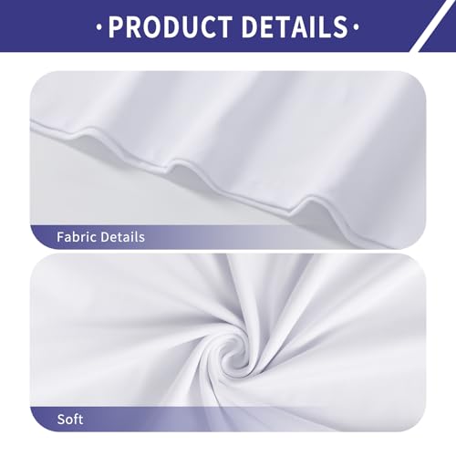 Polyester Adult T-Shirts for Sublimation, 6 Pack, White, Crew Neck, Short Sleeve4