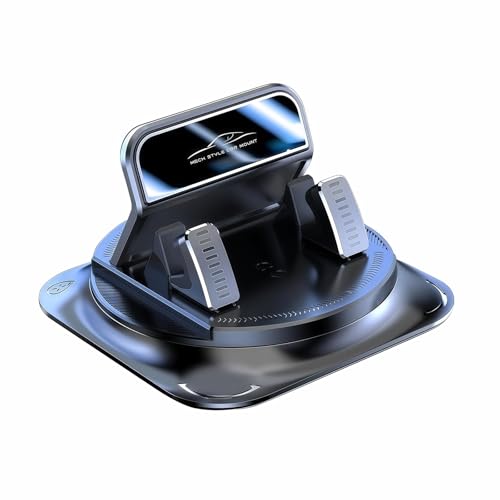 Fiknonk Car Phone Holder 360 Degree Rotation, Non-slip Car Navigation Mount, Car Phone Mount with Double Layer Pad, Universal for Most Cars, SUVs, Trucks (Black)