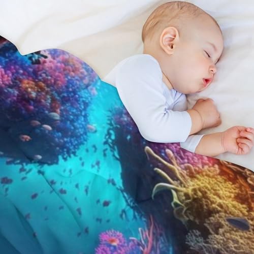 Manta de franela de tortuga marina 140x180 cm para sofá y dormitorio todo el año 4