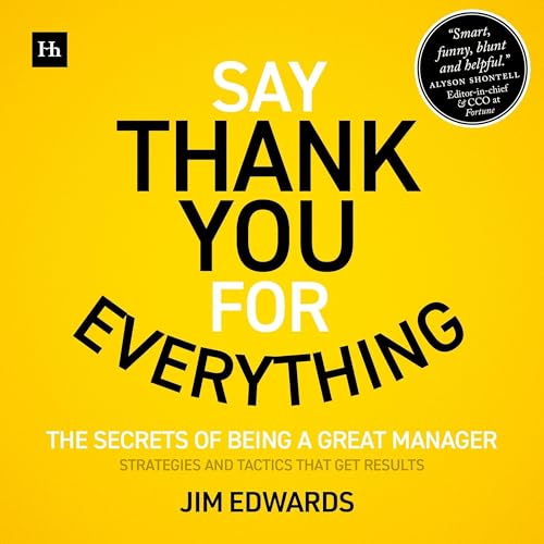 Say Thank You for Everything Audiolibro Por Jim Edwards arte de portada