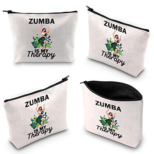 Zumba is My Therapy Zumba Lover Makeup Bag Zumba Instructor Gift Zumba Dance Fitness Coach Teacher Zipper Pouch (Zumba is My Therapy ku) - Image 2