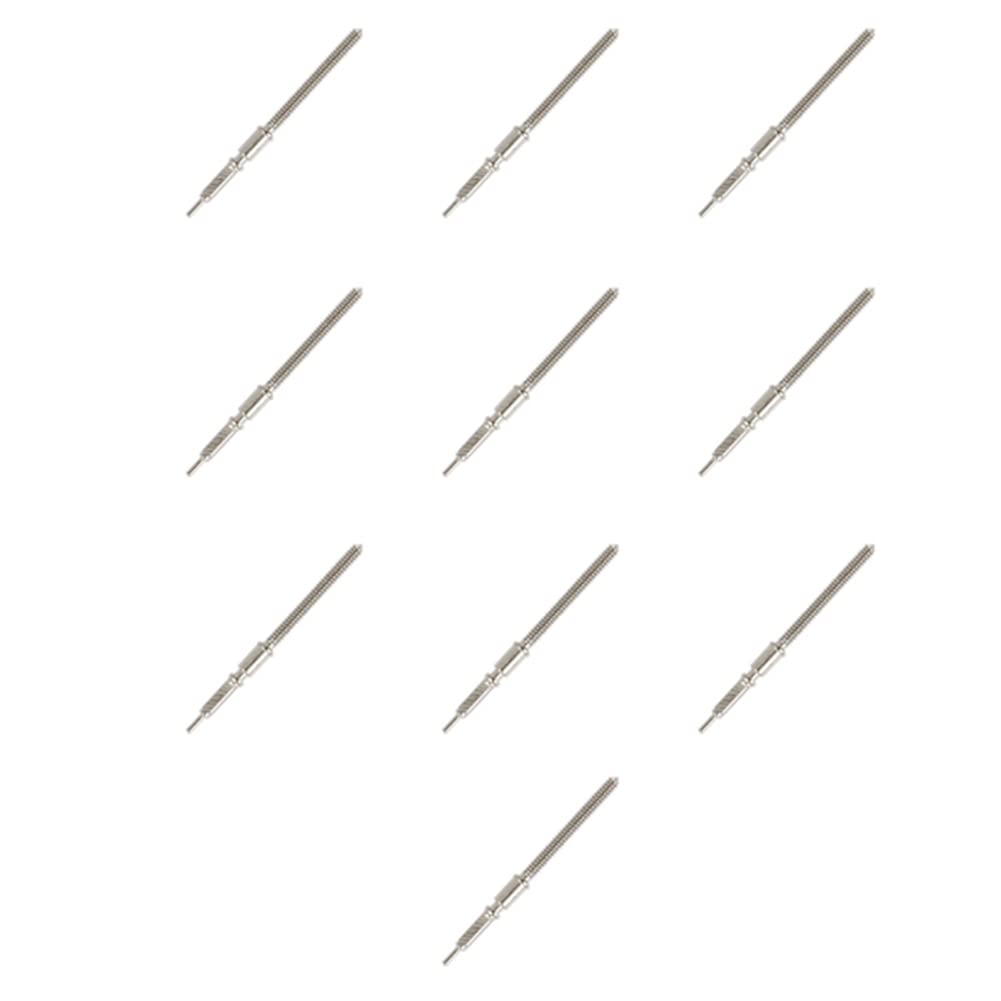 Lot de 20 tiges de Remontoir de Montre de Rechange pour ETA 2824-2 2834-2 2836-2 Outils de réparation de Mouvement de Montre, Argent(