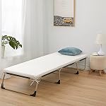 Jamdok Cot Mattress Topper,Portable Foam Sleep Mat,Roll Up Camping Pad,Single(190 X 75 X 5cm)