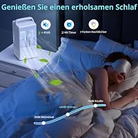 Mini Klimaanlage con Tanque, Mobile Klimaanlage, 4-In-1 Luftkühler mit Wasserkühlung, 3 Gebläsestufen, Oszillation, LED-Display, Leise Klimaanlage mit Luftbefeuchter (Kühlkomfort-Modell) – Ansicht 3