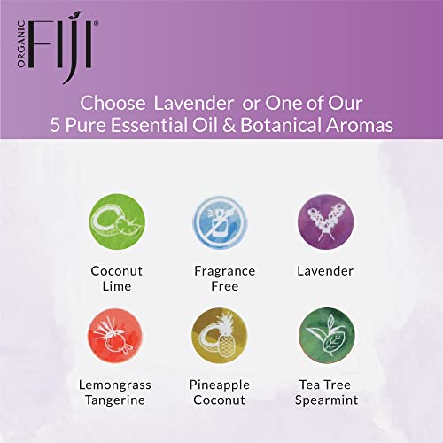 Organic Fiji Raw Cold Pressed Coconut Oil For Hair, Skin, Face & Body | Relaxing Massage Oil | Lavender,12 Oz For Women Men & Baby #TOP5