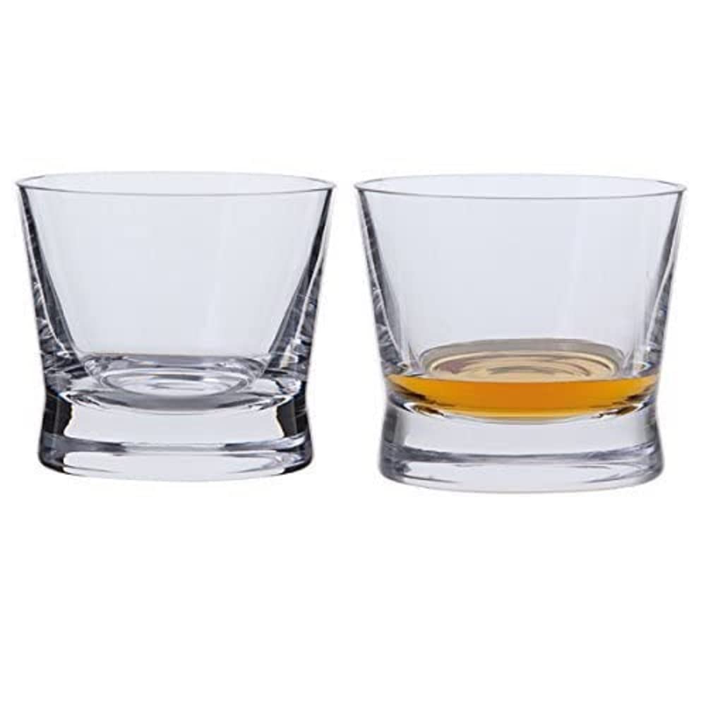 Dartington Crystal Premium Hand Made Bar Excellence Single Malt Whisky Glasses, Clear, Pack of 2, 130ml