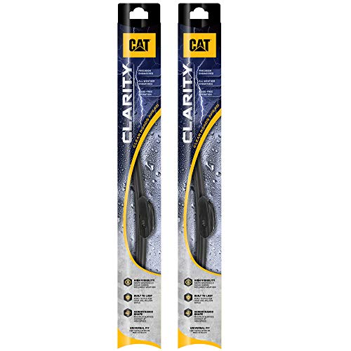CAT Clarity Wiper Blades (2-Pack), Premium Performance Direct OEM Replacement, Universal Fit Front Windshield Wiper Blades, Durable Streak-Free Spotless Silent Easy Installation - 26
