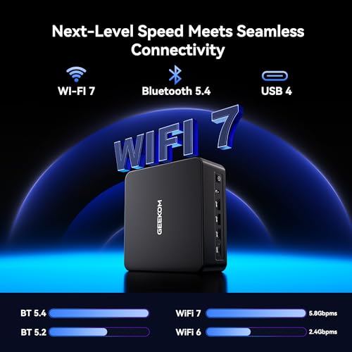 Image of GEEKOM IT13 MAX AI Mini PC(i9 13900HK Replacement), Intel Ultra 9 185H (65W) Idea Code /Tasks, DDR5 16GB 1TB SSD, Windows 11 Pro, Arc GPU, Video Editing, Dual 2.5GbE LAN,WiFi 7,8K Quad Display