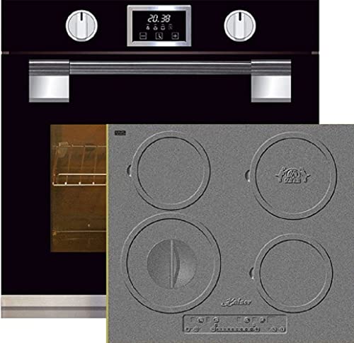 Kaiser Set cuisinière gaz EH 6338 S + KCT 6705 RI four encastrable SOFTCLOSE 11 fonctions + plaque à induction, 60 cm, encastrable 4 zones de cuisson, design fonte