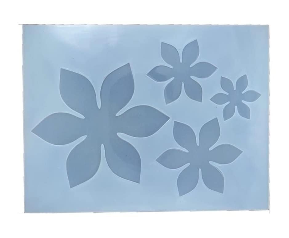 R.H. LIFESTYLE Silicon 3D Flower Resin Molds - DIY Soap, Candle and Coaster Mould 4 in 1-image-41