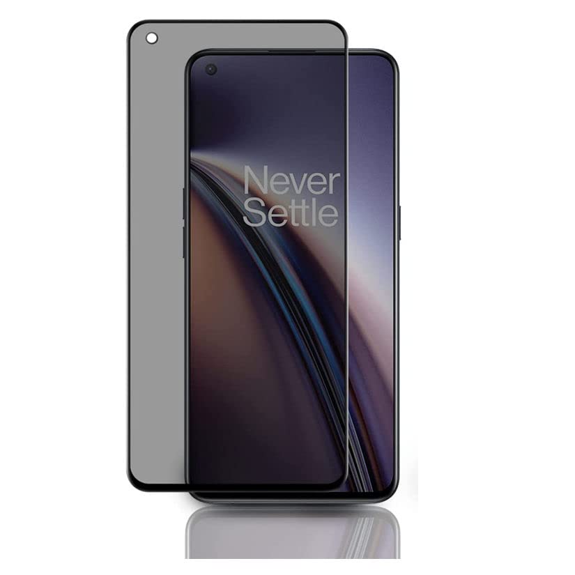 Soezit Privacy Antispy Tempered Glass Screen Guard for Oneplus 9R (Black) Antispy Anti Peeping Glass with Easy Installation Kit
