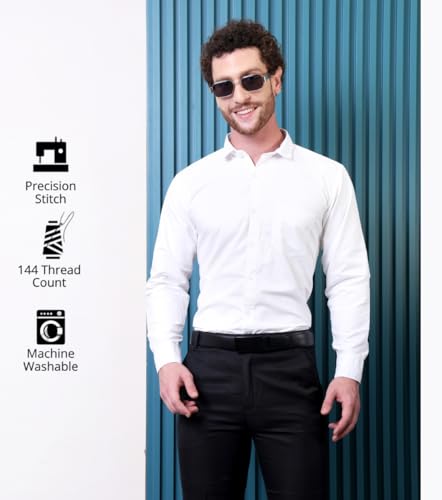 Image of CONTRARY Men's Solid Plain Satin Shirt | Stylish Casual & Formal Wear | Premium Pure Satin Silk Silk Fabric | Full Sleeve Button-Down Shirt for Office, Parties & Daily Outfits (Multicolor)